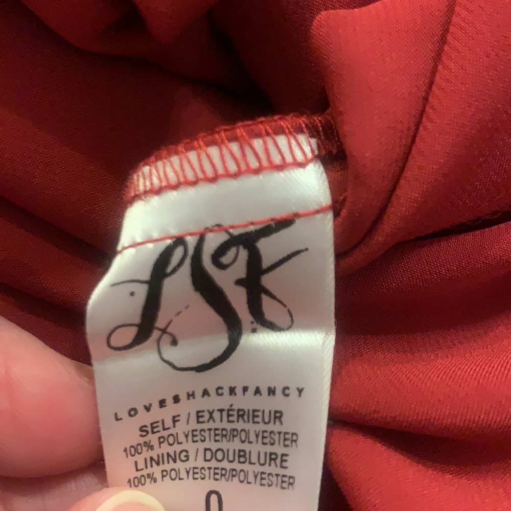 Loveshackfancy Silk Like Material Halter Maxi Dre… - image 8